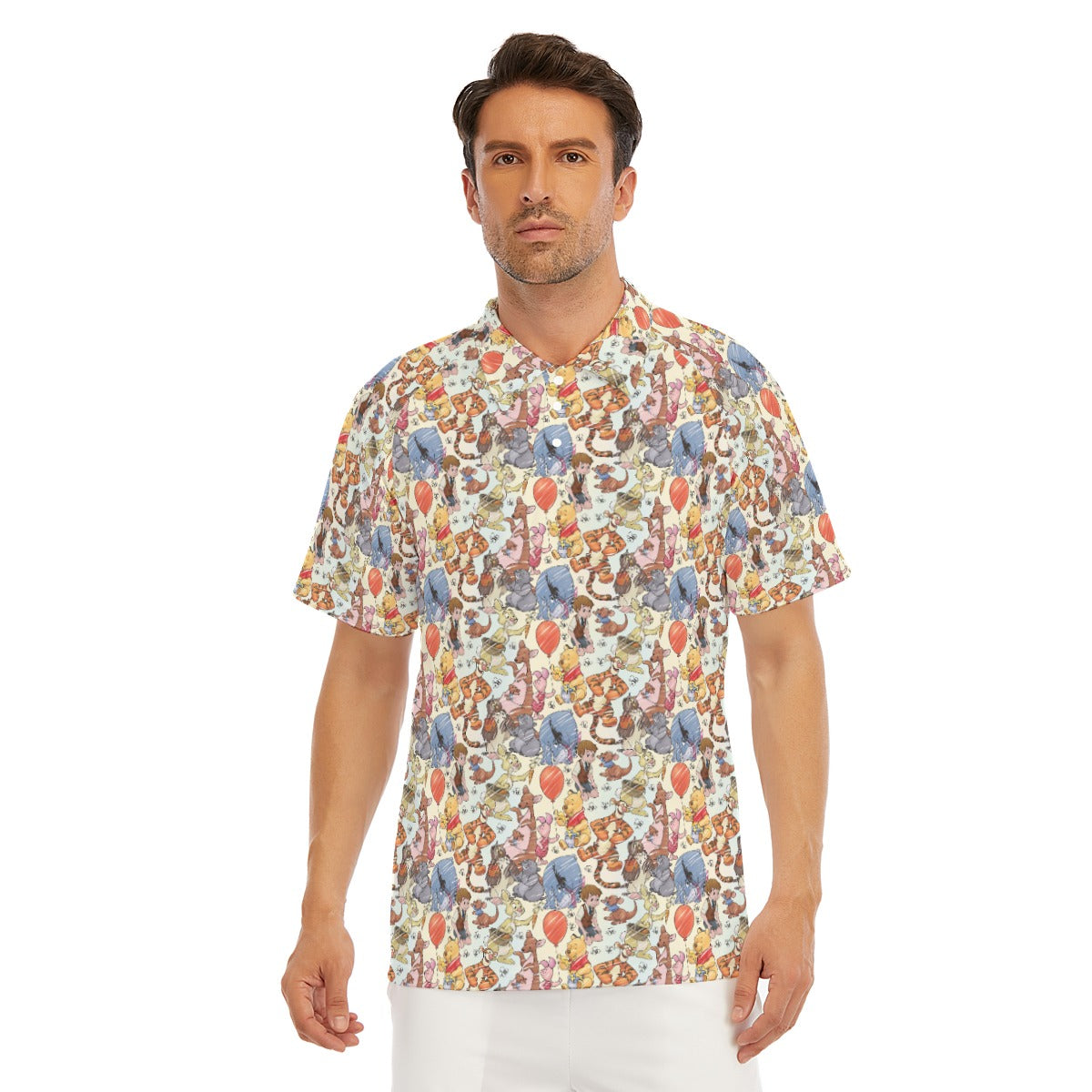 Woodland Friends Sketch - Men's Polo Shirt
