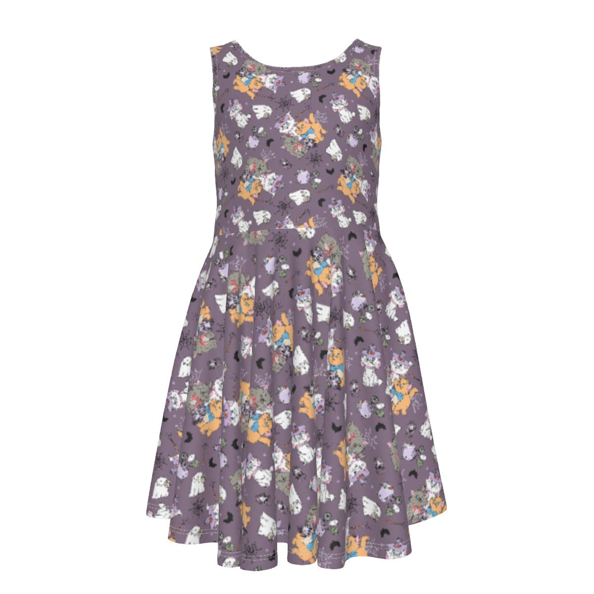 Spooky Fancy Felines - Kid's Sleeveless Skater Dress