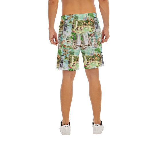 Jungle River Cruise - Men’s Pocket Beach Shorts