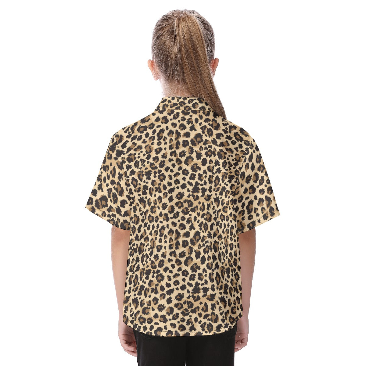 Animal Print - Cheetah - Kid's Hawaiian Button Up Shirt