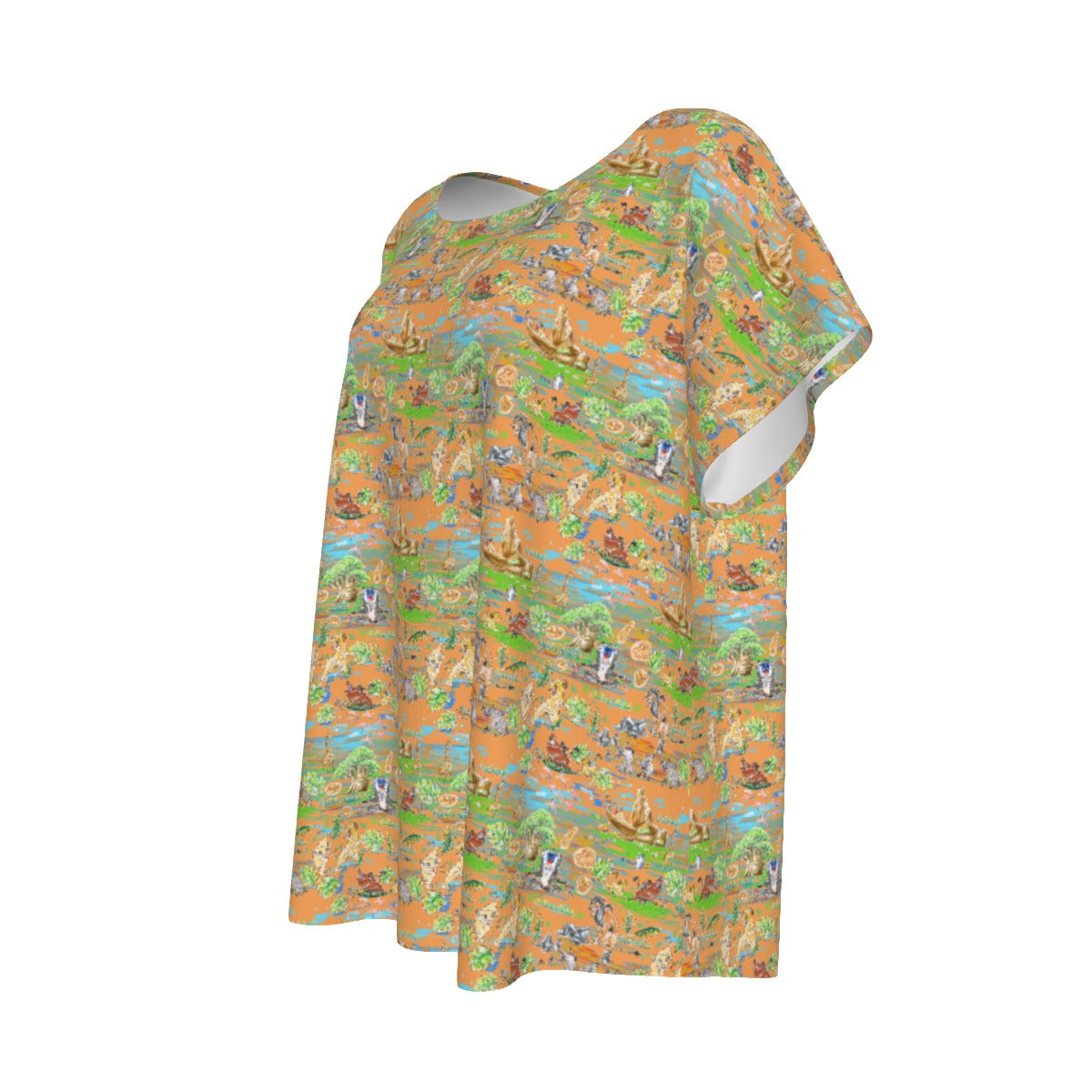 Savanna Sunset Stories - Women’s Relaxed Fit Scoop Tee