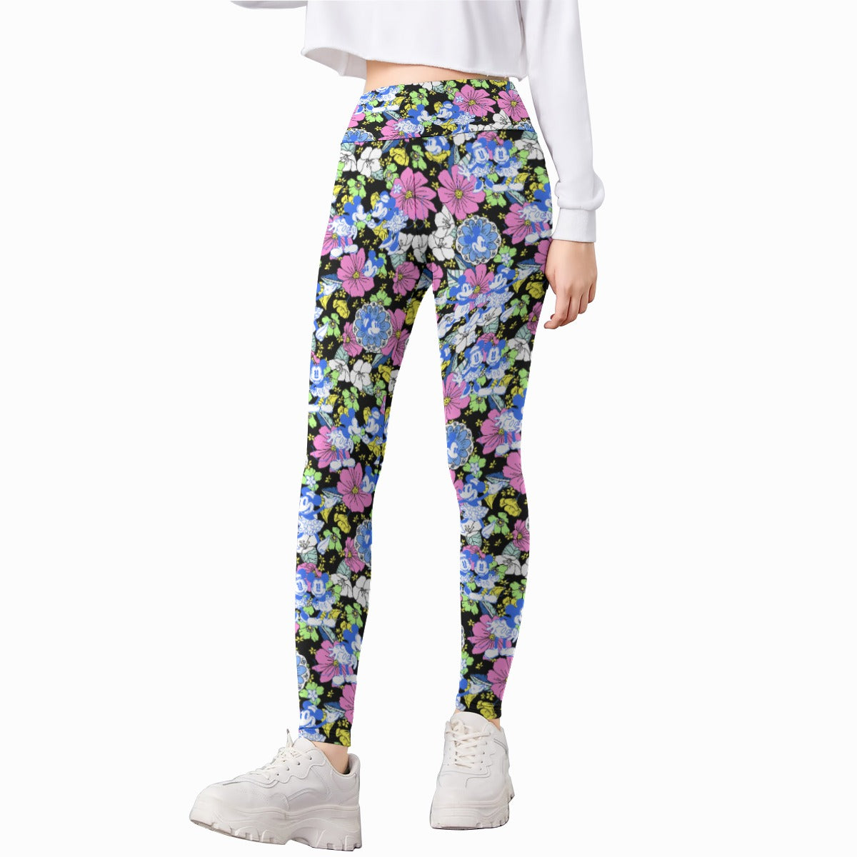 Garden Whimsy - Vintage Mouse Romance - Kid's Leggings