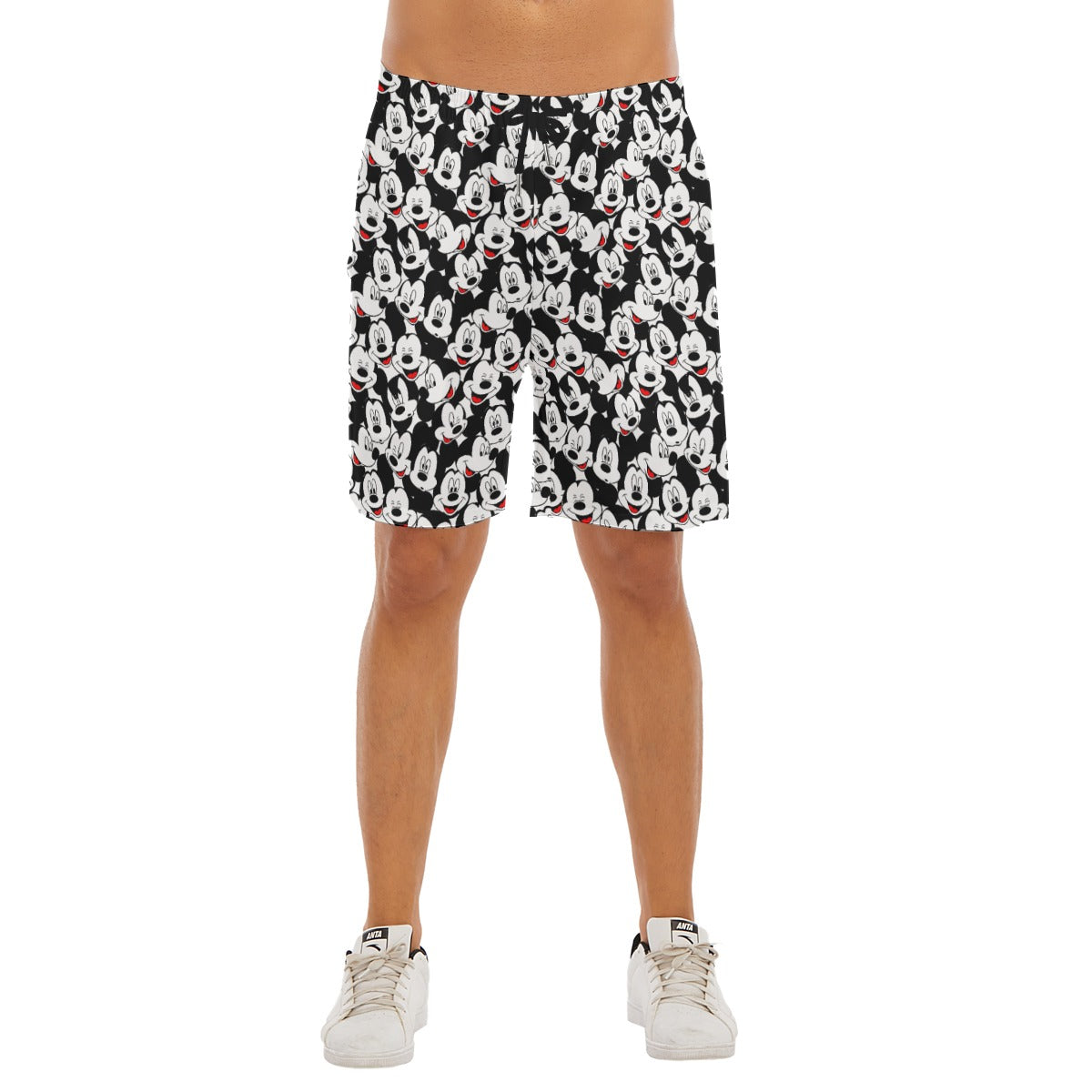 Many Faces of Classic Mouse - Men’s Pocket Beach Shorts