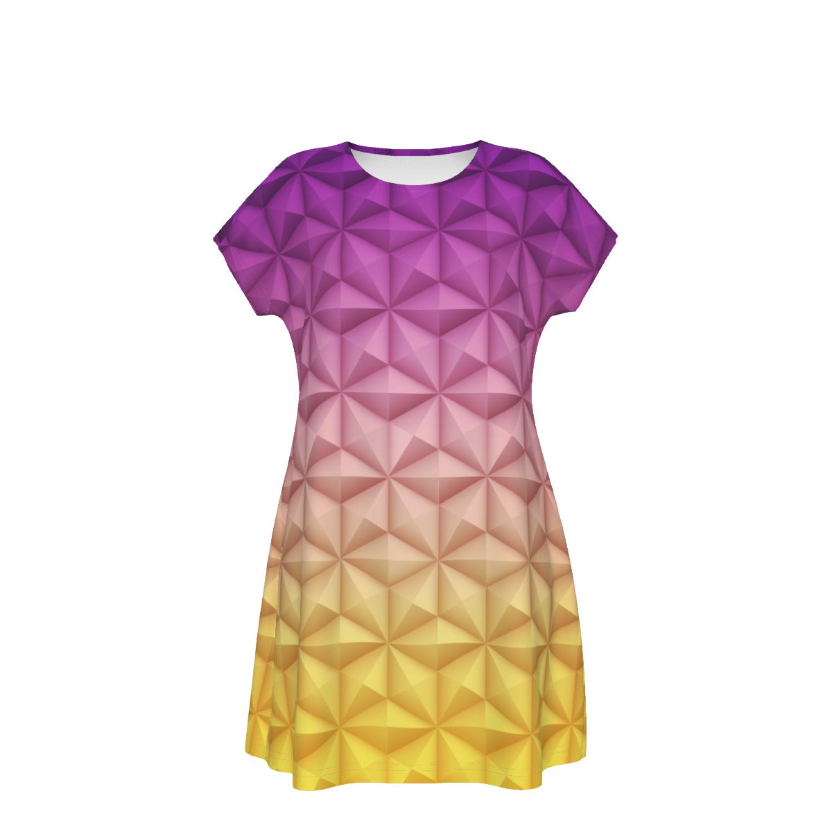 Geometric Spaceship Sphere - Women's T-Shirt Dress
