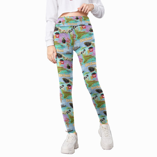 Tropical Castaway Island - Kid's Leggings