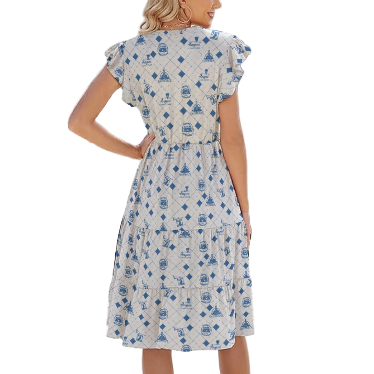 Chez Little Chef - Women's Tiered Pocket Midi Dress