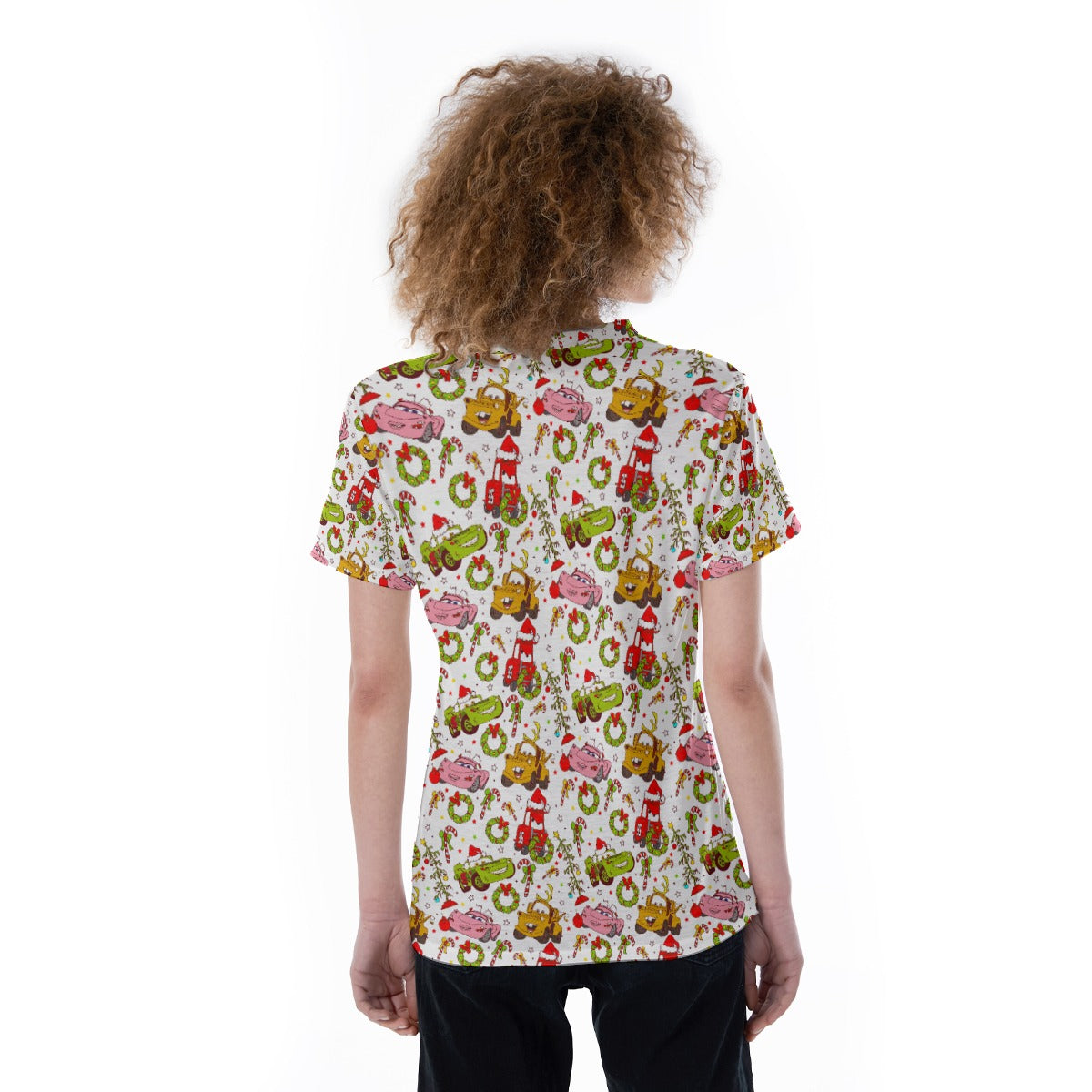 Holiday Race Day - Women's Short Sleeve V-Neck T-Shirt