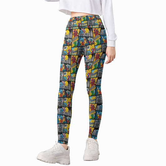 Superhero Stitch - Comic Action - Kid's Leggings