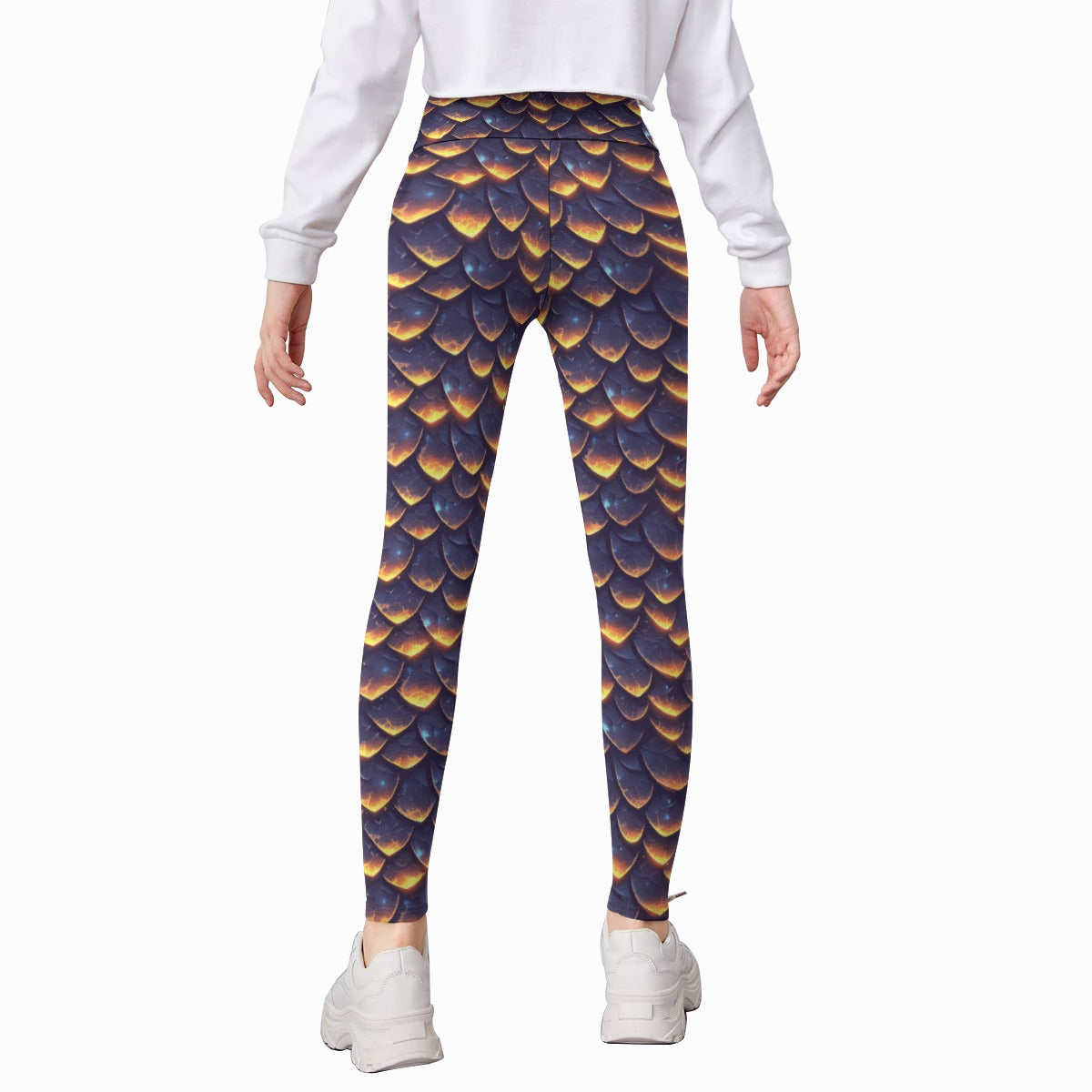 Animal Print - Dragon - Kid's Leggings