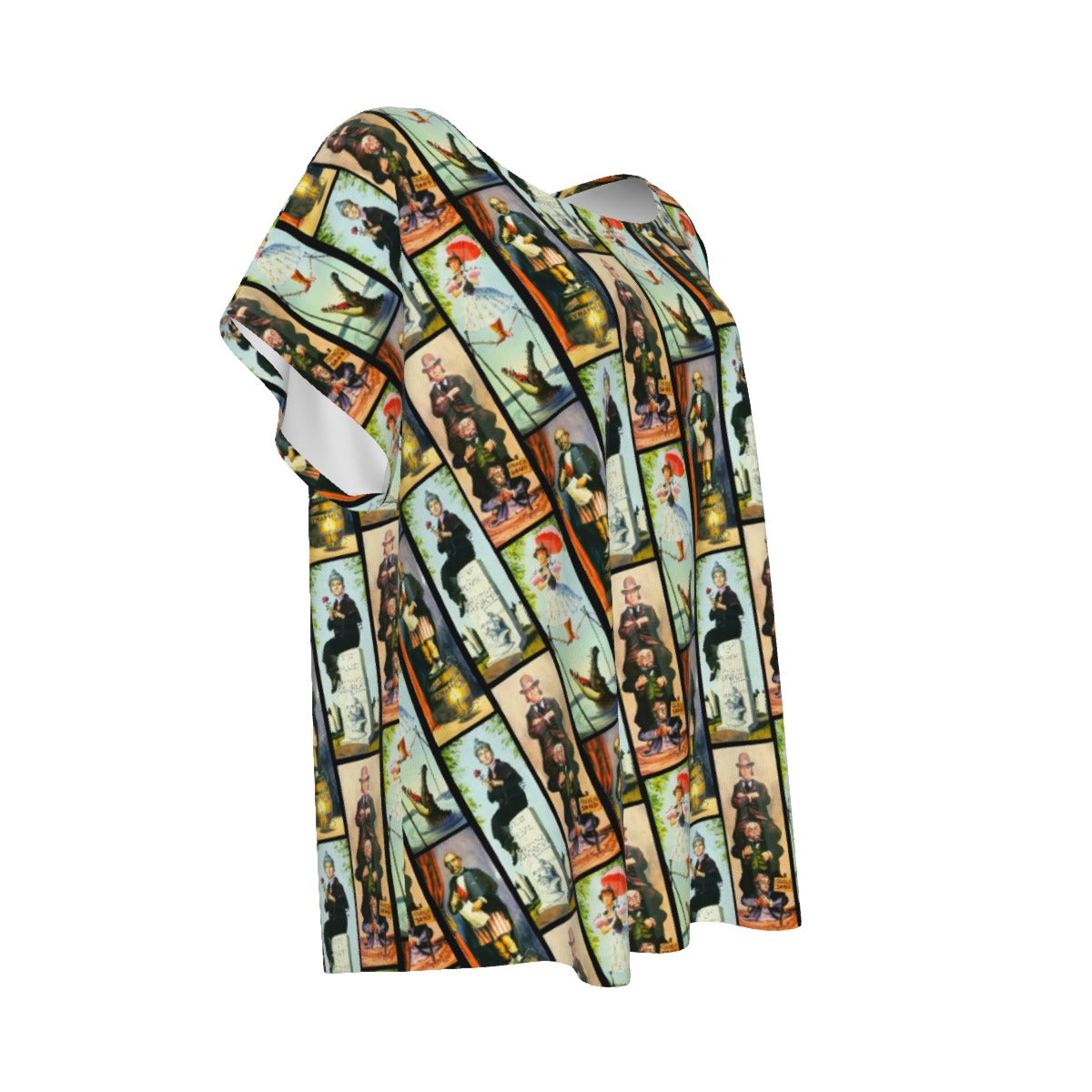 Stretch Room Portraits - Women’s Relaxed Fit Scoop Tee