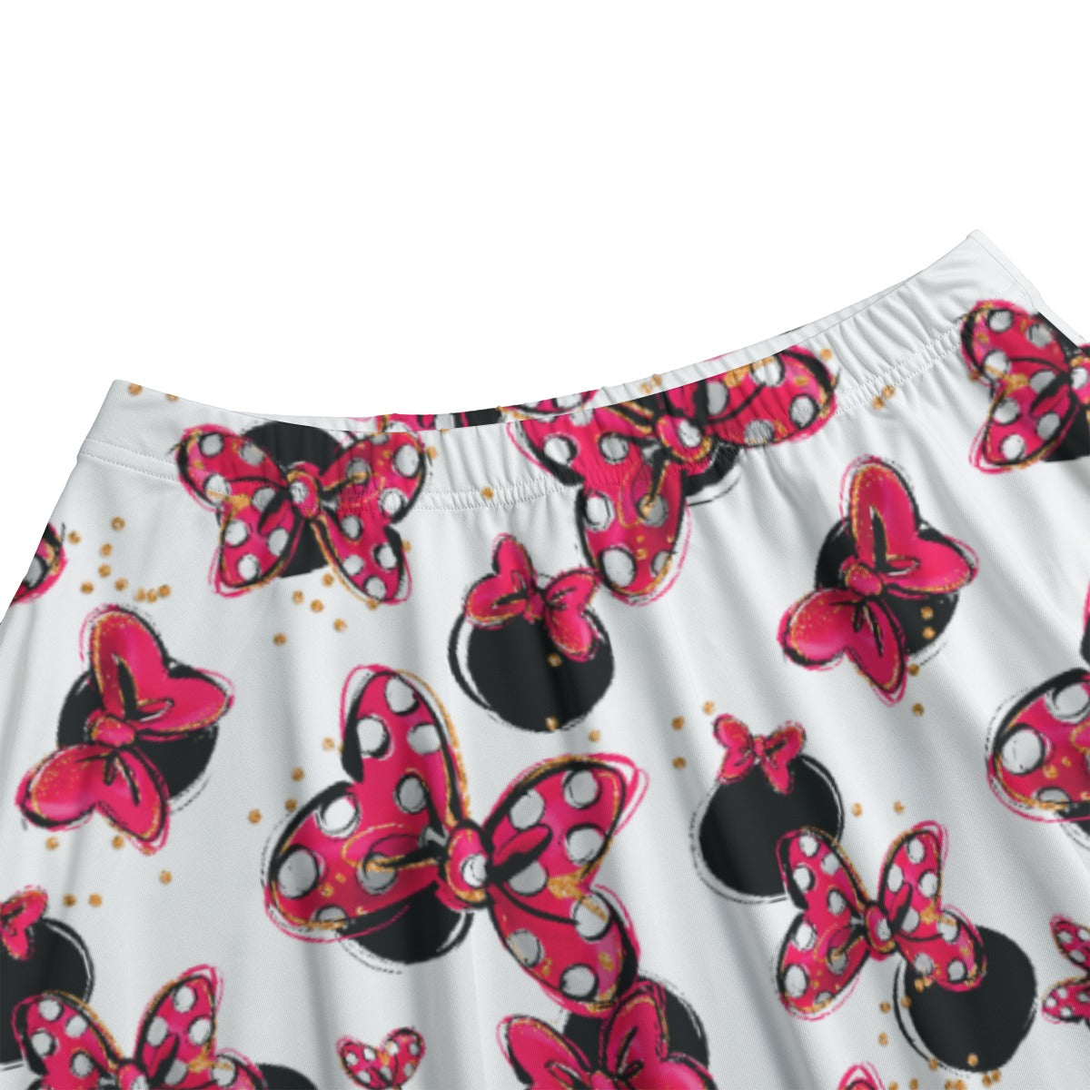 Polka Dot Bows & Mouse Ears - Women’s Pocket Midi Skirt