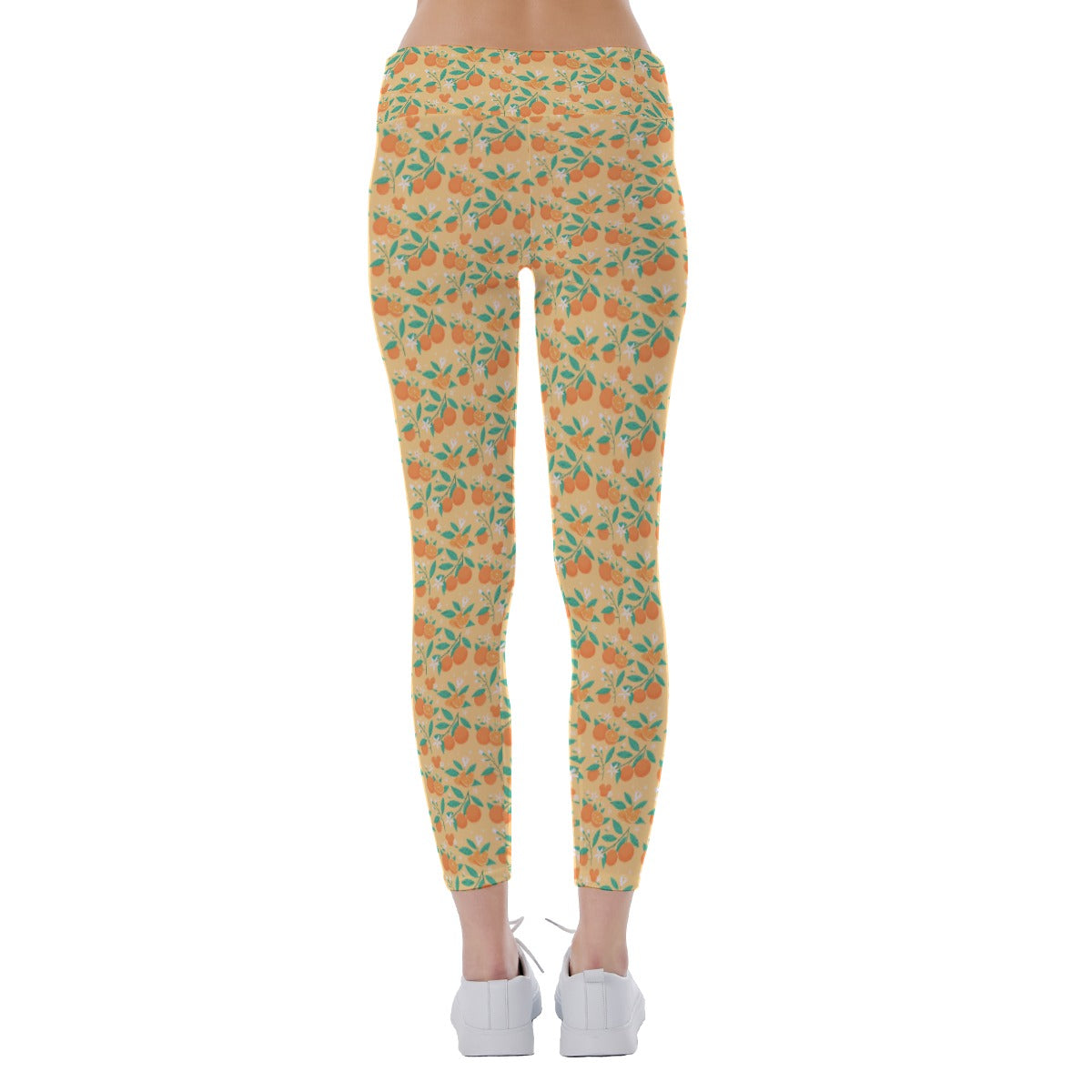 Hidden Citrus Delight - Women's Yoga Leggings