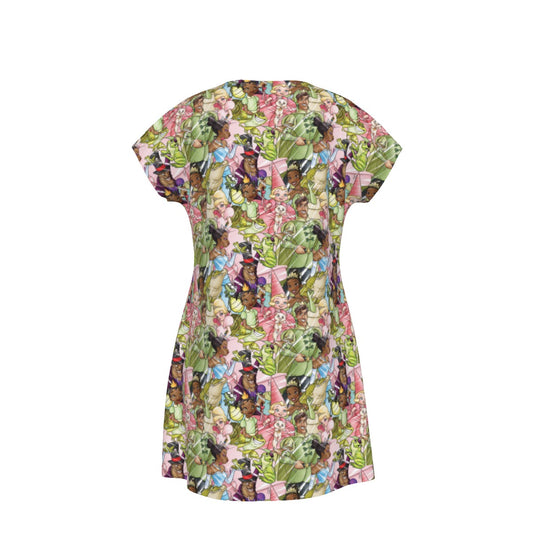 Bayou Royal Sketch - Women's T-Shirt Dress