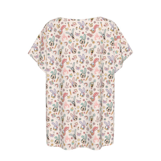 Springtime Friends Celebration Fun - Women’s Relaxed Fit Scoop Tee