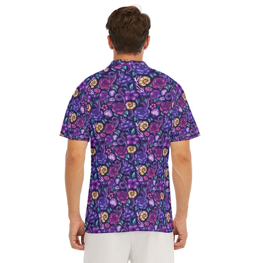 Fairytale Florals – Dark Sea Witch - Men's Polo Shirt