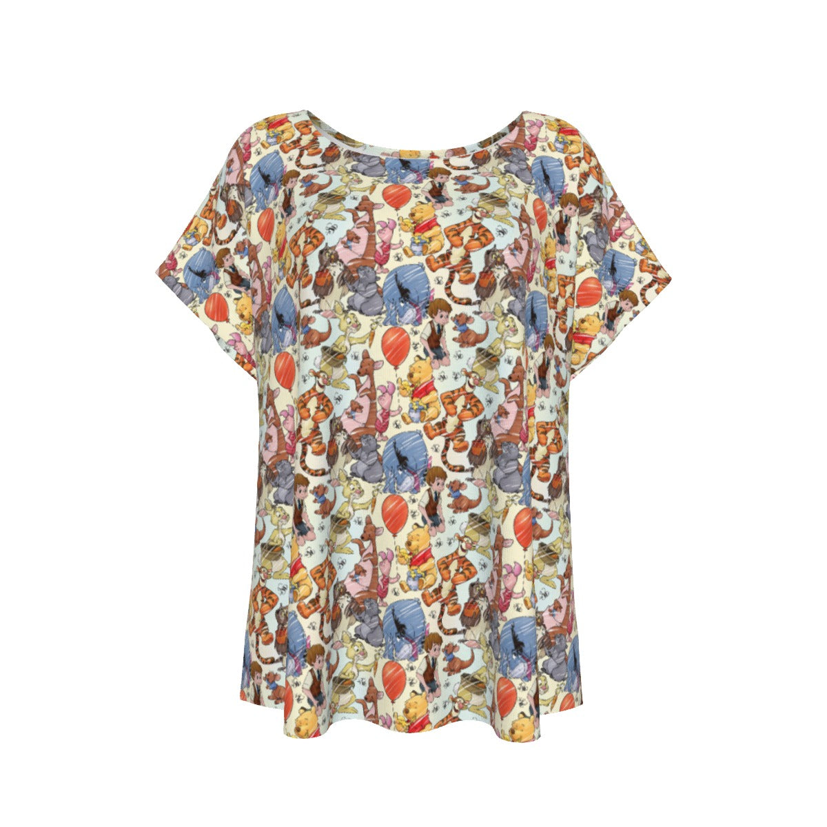 Woodland Friends Sketchched - Women’s Relaxed Fit Scoop Tee