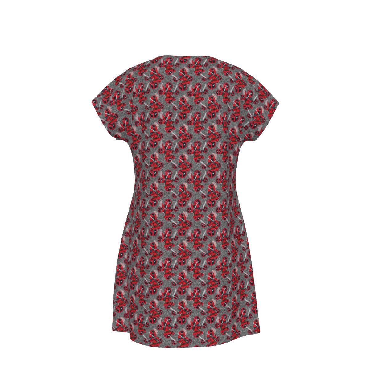 Superhero Stitch - Red Masked Hero - Women's T-Shirt Dress