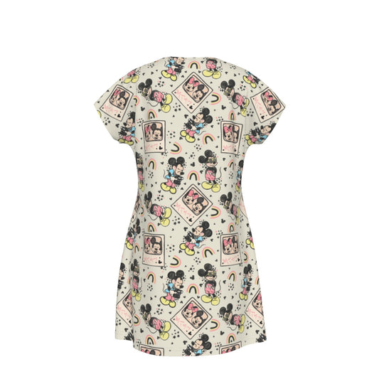 Retro Camera Mouse - Women's T-Shirt Dress