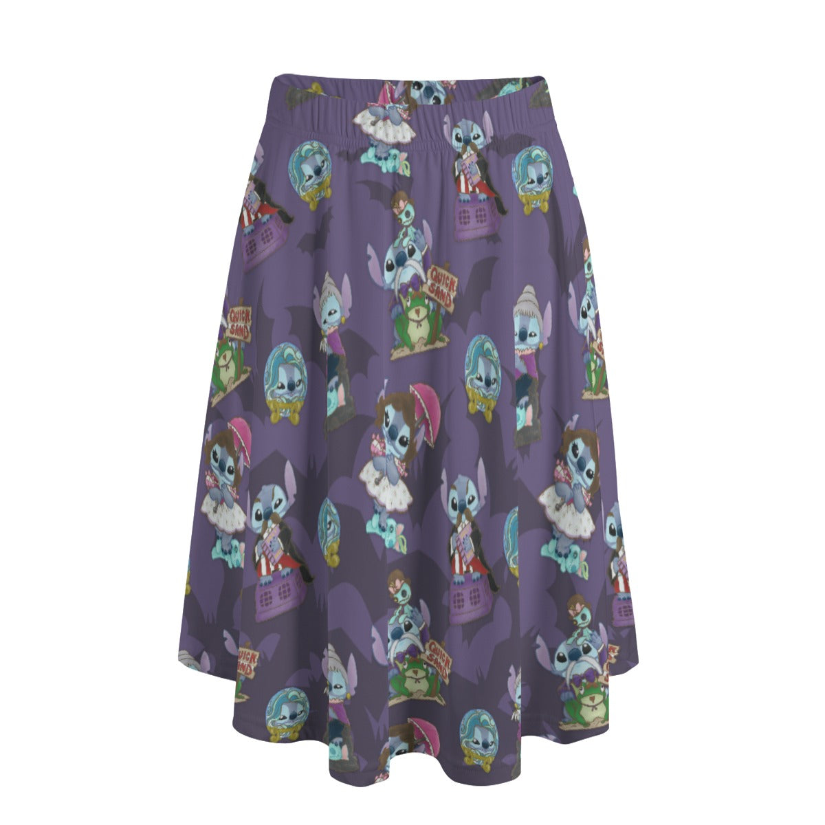 Haunted Alien Portraits - Women’s Pocket Midi Skirt