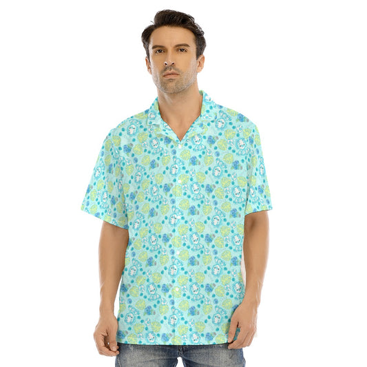 Fruitimals - Blueberry Dinosaurs - Men's Hawaiian Button Up Shirt