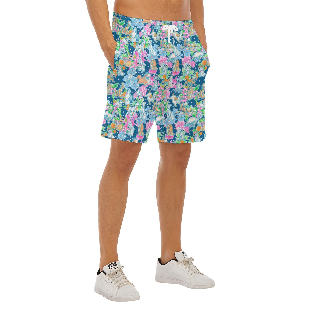 Tropical Paws & Petals - Beloved Dogs - Men’s Pocket Beach Shorts