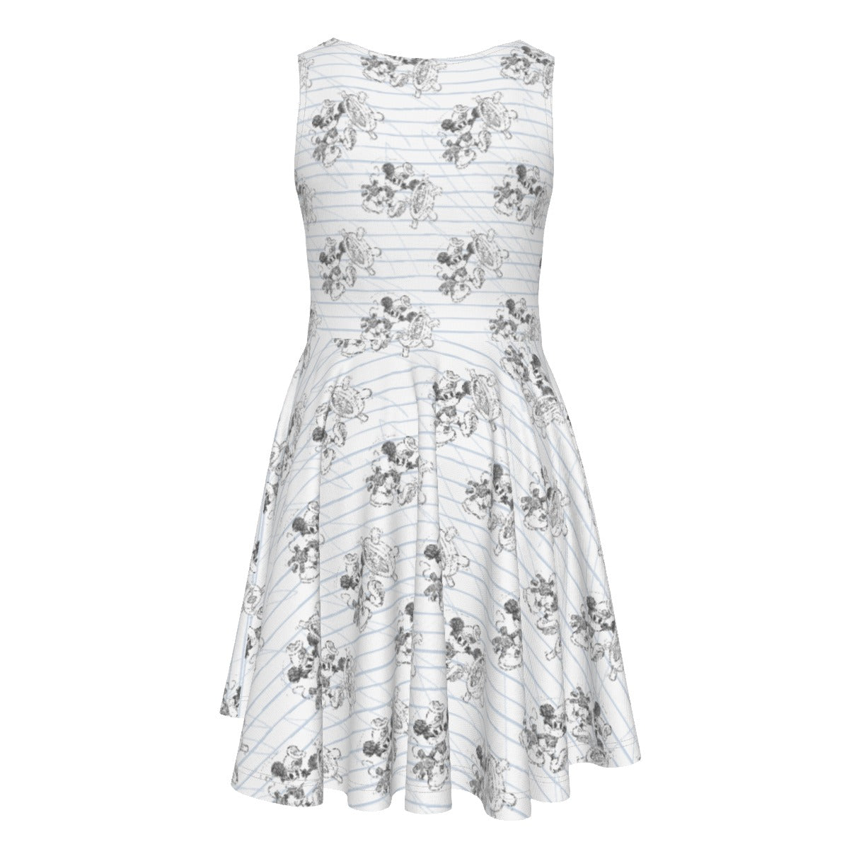 Sketch of Steamboat Mouse- Kid's Sleeveless Skater Dress