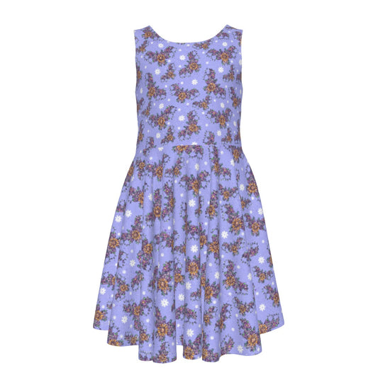 Blooming Bats - Kid's Sleeveless Skater Dress
