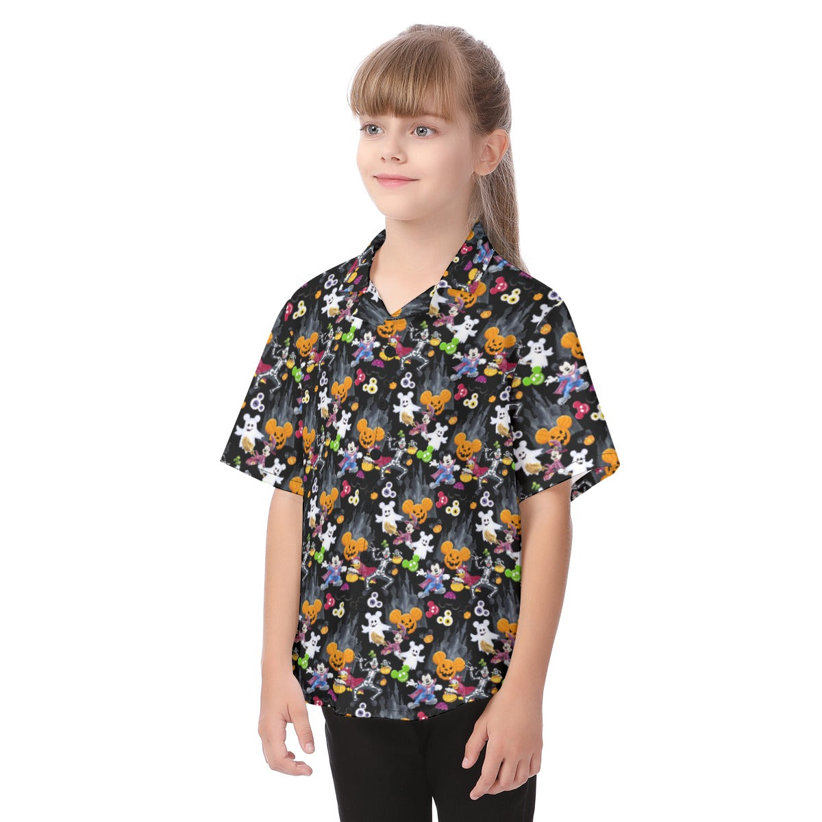 Mouse Gang Trick or Treatreat - Kid's Hawaiian Button Up Shirt