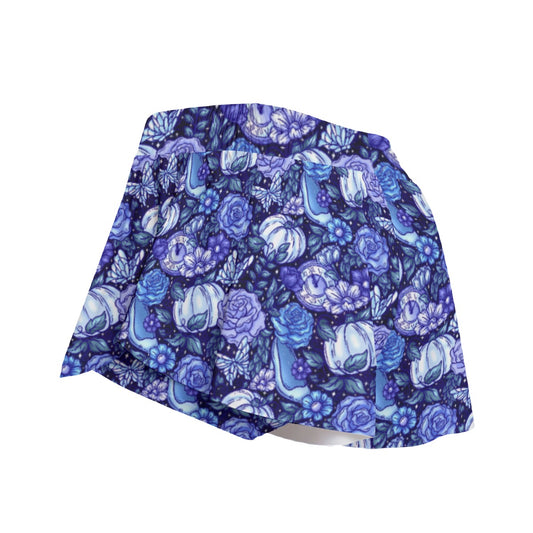 Fairytale Florals – Royal Ball - Women's Flowy Pocket Shorts