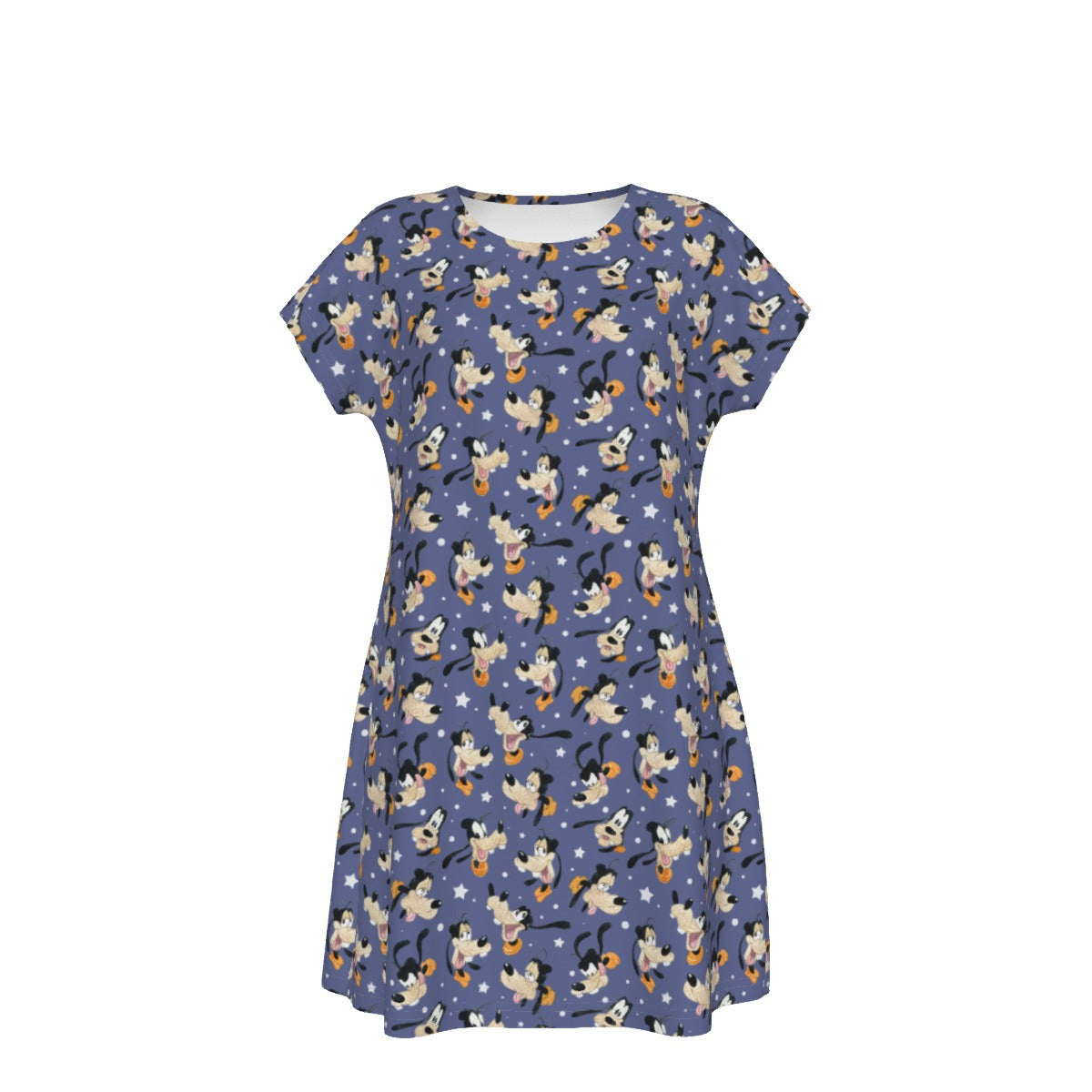 Funny Silly Dog - Women's T-Shirt Dress