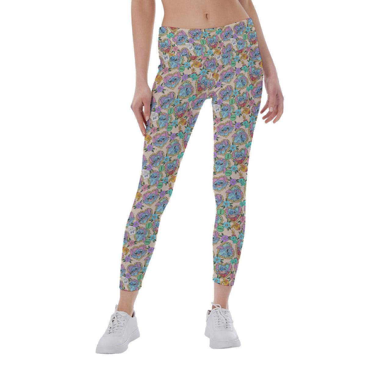 Tattoo Hearts Island Mischief - Women's Yoga Leggings