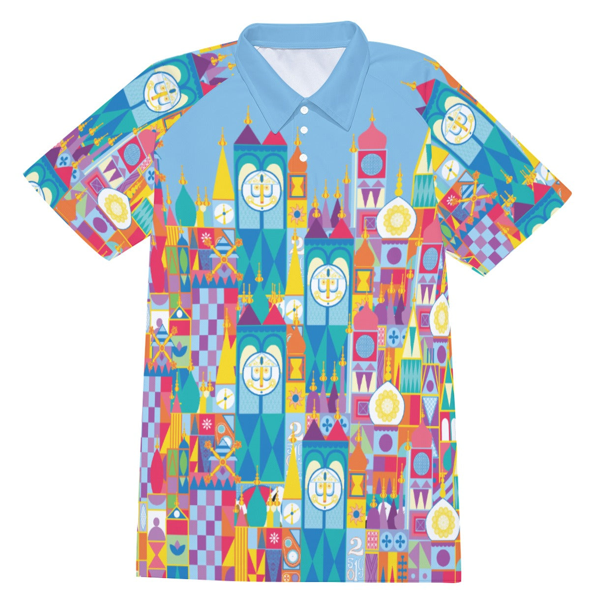 Whimsical World Facade - Men's Polo Shirt