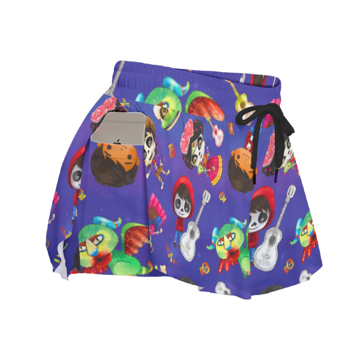 Poco Loco Día de Muertos - Women's Flowy Pocket Shorts