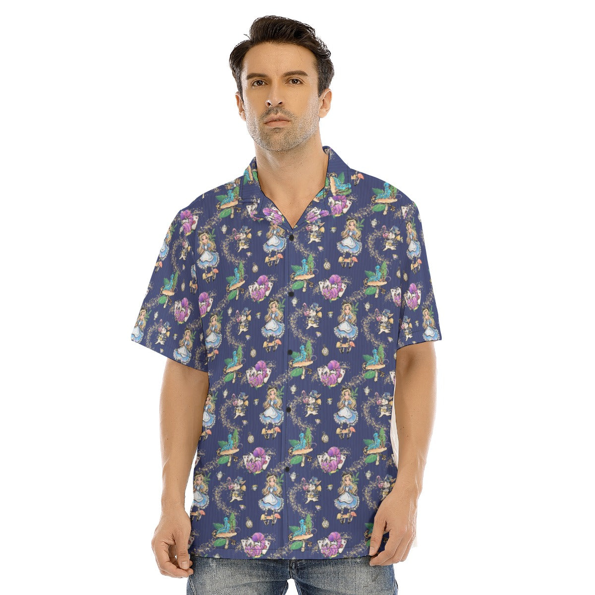 Whimsical Enchanted Forest - Men's Hawaiian Button Up Shirt