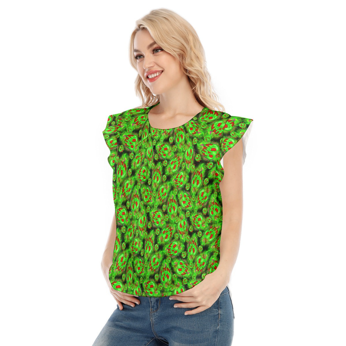 Just One Bite - Women’s Flutter Sleeve Top