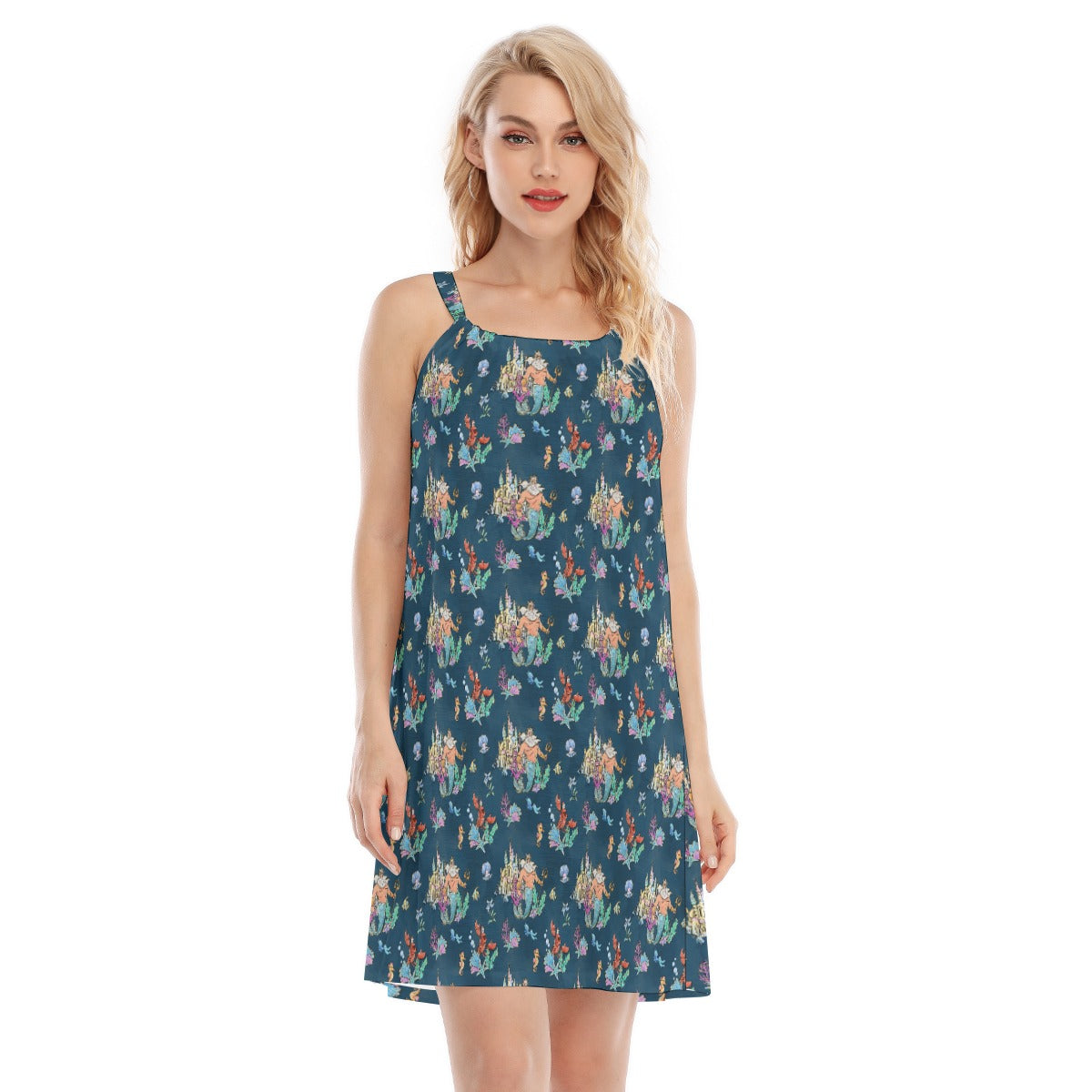 Whimsical Sea King and Crab - Women’s Adjustable Sundress