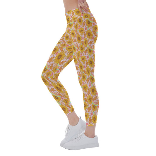 Sunflower Dreams - Women's Yoga Leggings