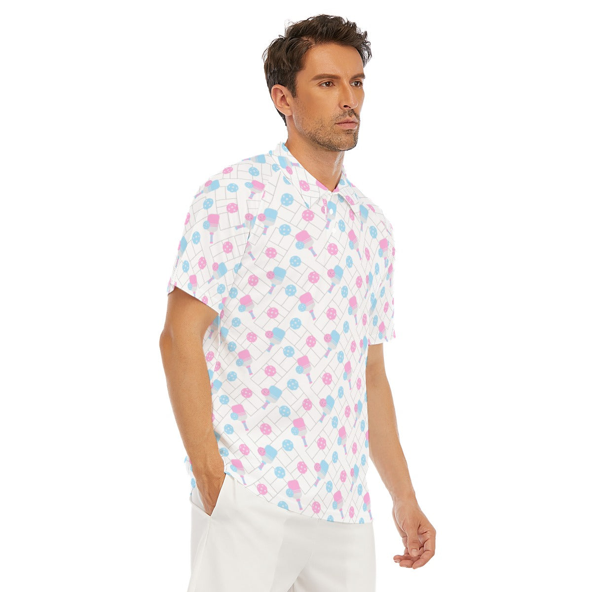 Pickleball Court Spin - Men's Polo Shirt