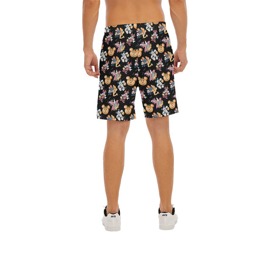 Mouse Friends Halloween Costumes - Men’s Pocket Beach Shorts