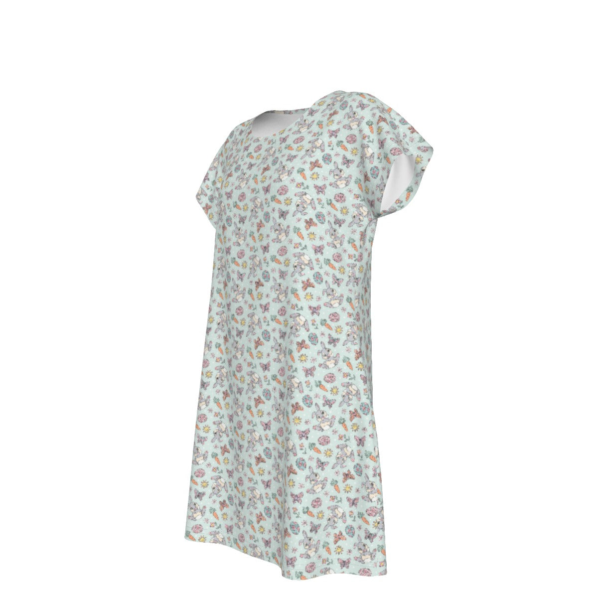 Springtime Bunny Cheer - Women's T-Shirt Dress