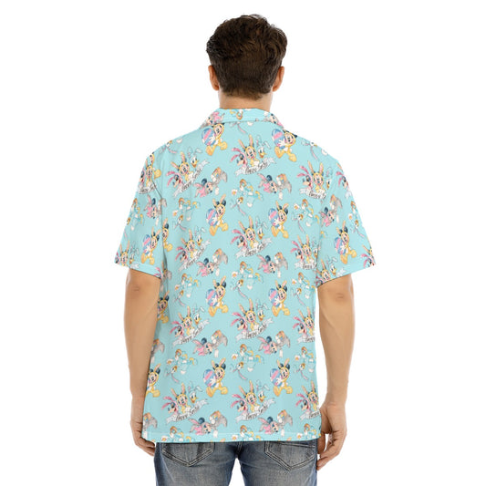 Spring Bunny Costume Crewumes - Men's Hawaiian Button Up Shirt
