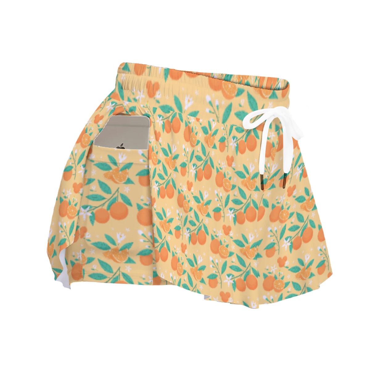 Hidden Citrus Delight - Women's Flowy Pocket Shorts