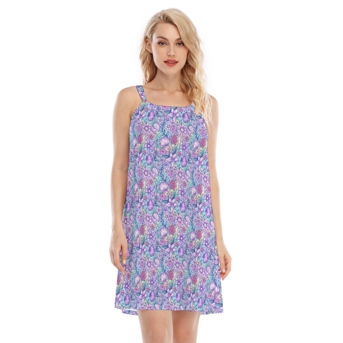 Fairytale Florals – Mermaid Princess - Women’s Adjustable Sundress
