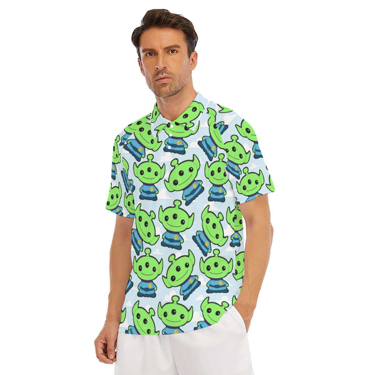 Little Green Space Aliens - Men's Polo Shirt