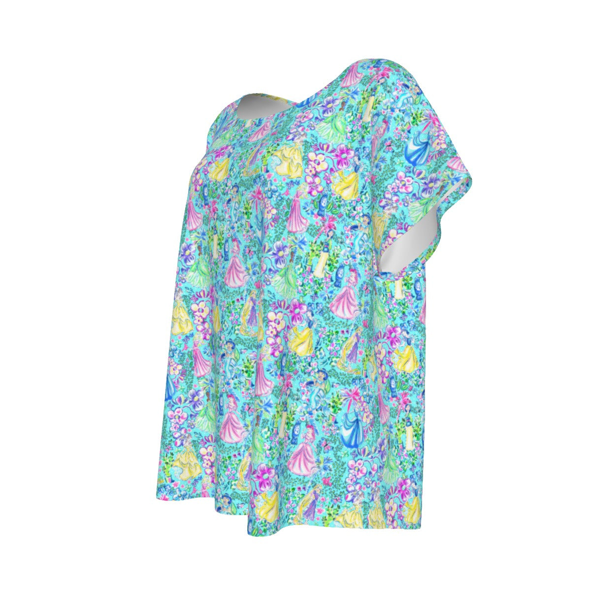 Bright Tropical Princess - Royal Garden Mashup - Women’s Relaxed Fit Scoop Tee