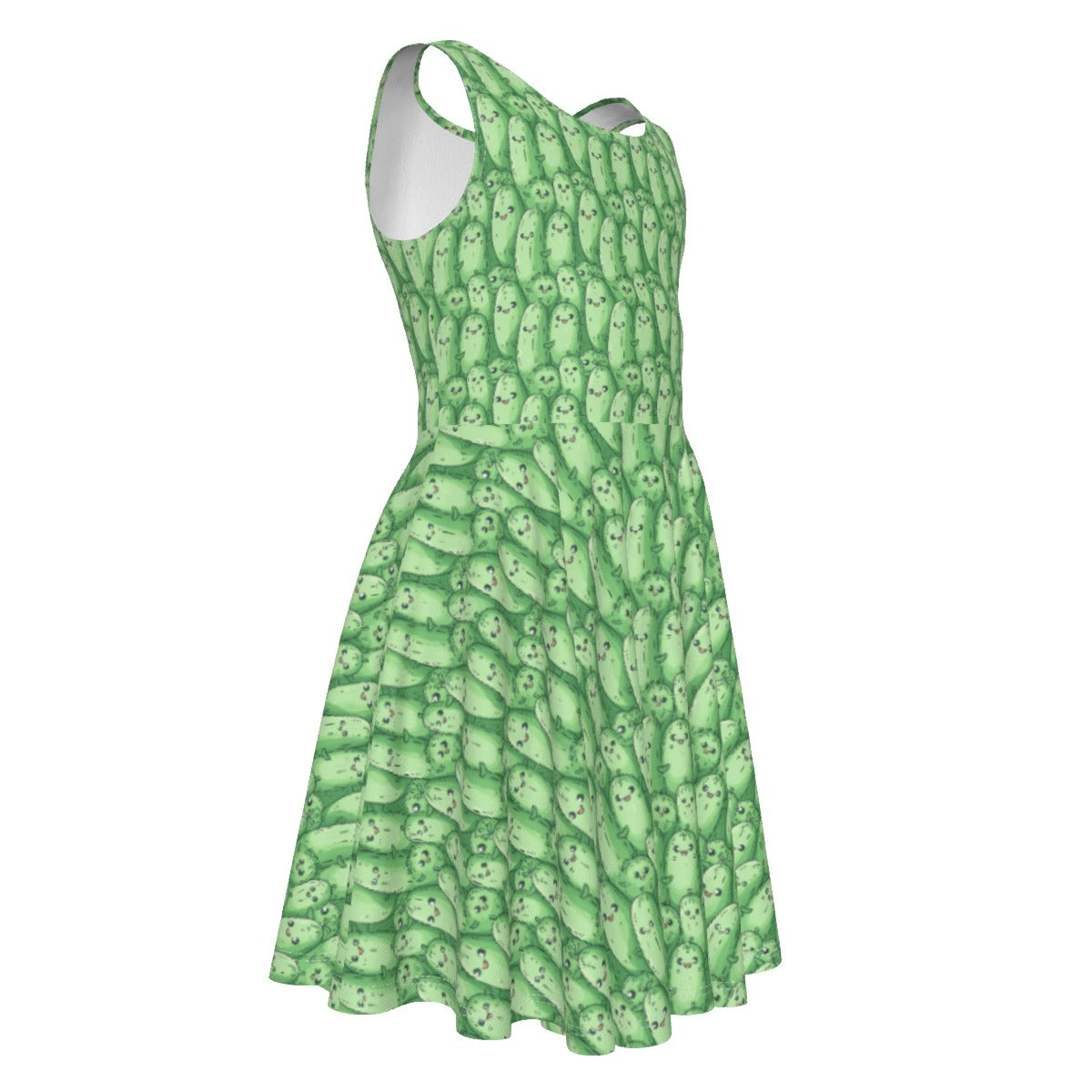 Kawaii Pickle Party - Kid's Sleeveless Skater Dress