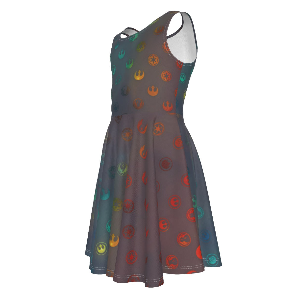 Galaxy Far Away - Kid's Sleeveless Skater Dress
