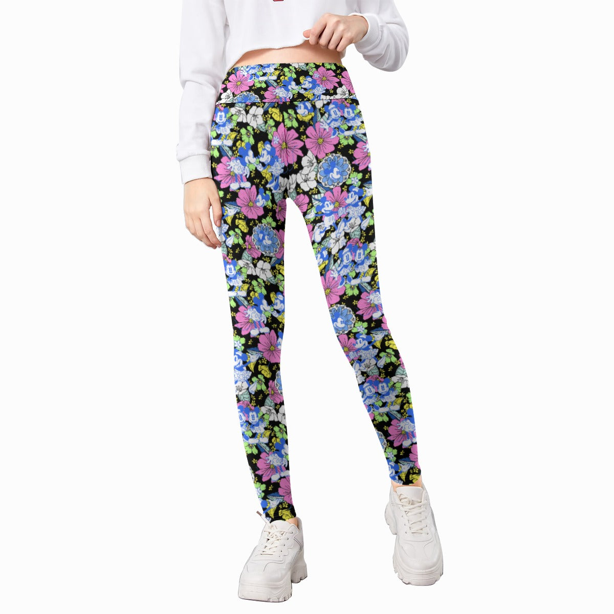 Garden Whimsy - Vintage Mouse Romance - Kid's Leggings