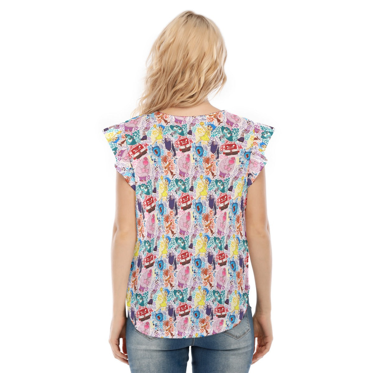 Floral Emotions - Women’s Flutter Sleeve Top