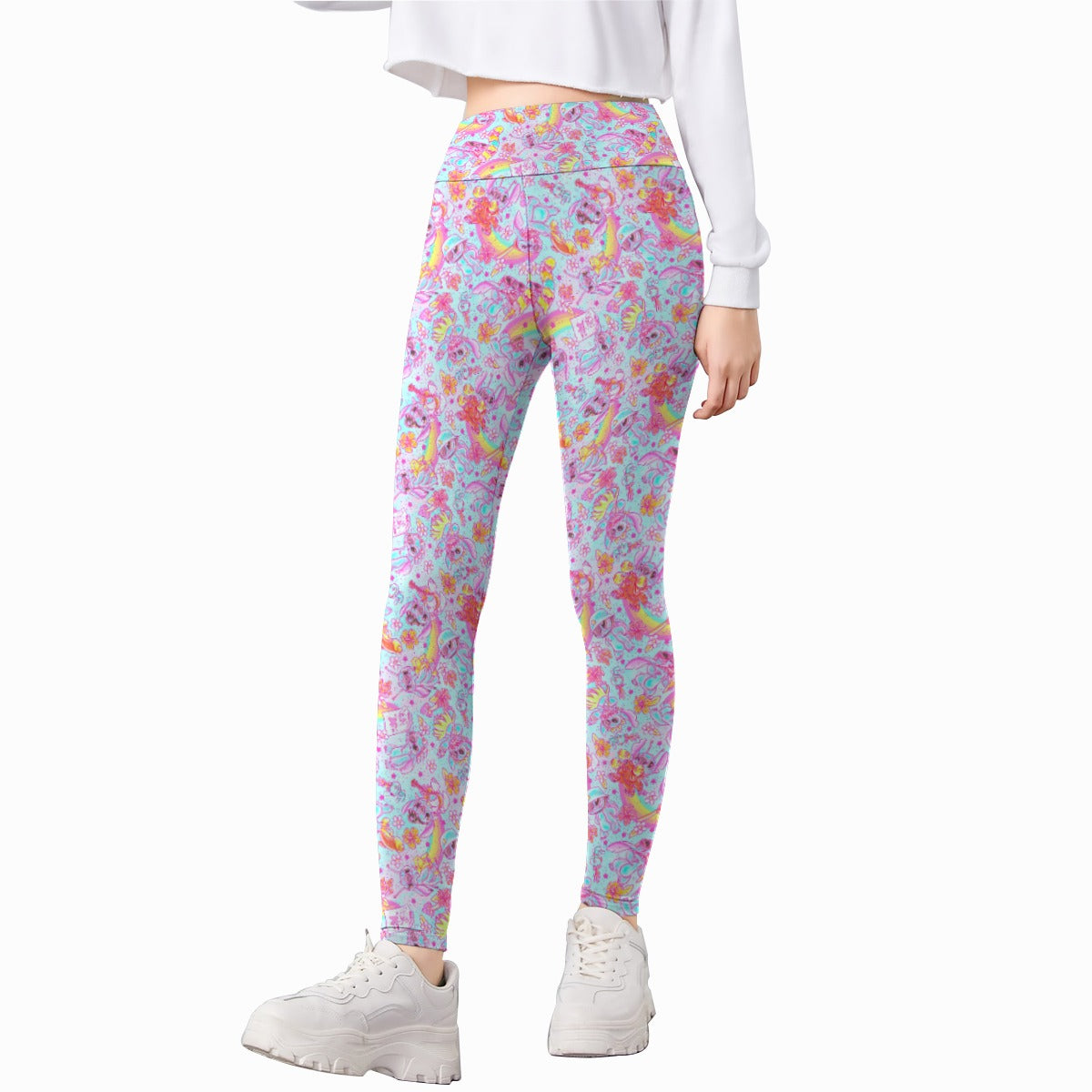 Neon Rainbow Mischief - Kid's Leggings